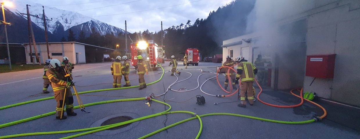 Übung Gebäudebrand